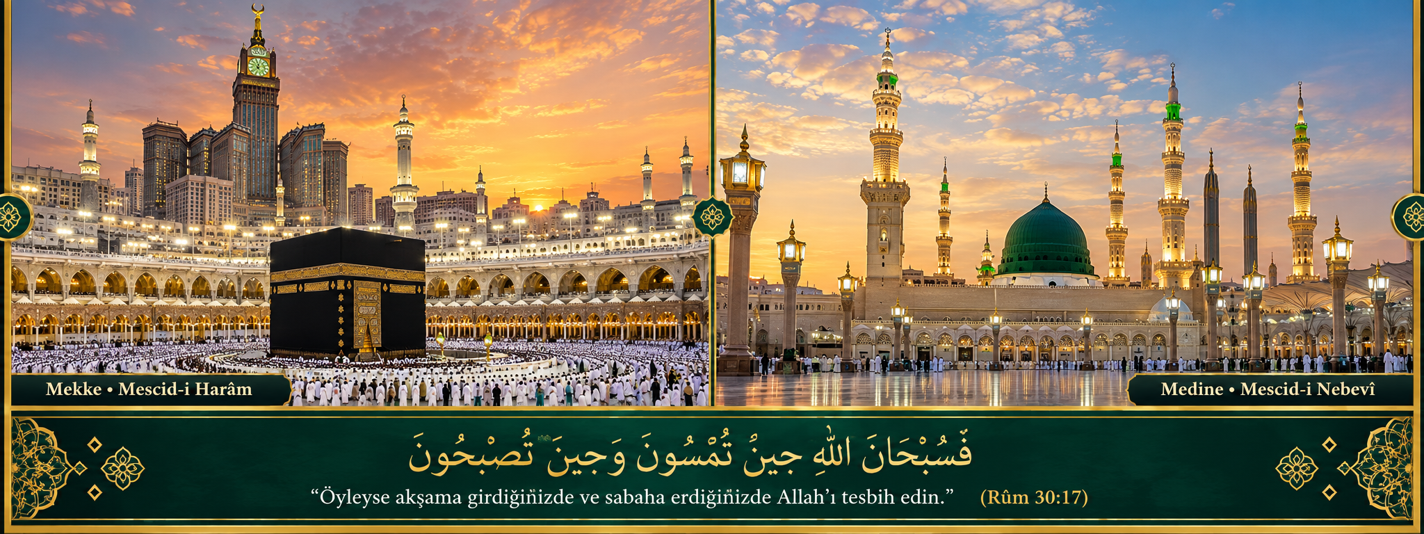 Mekke Mescid-i Harâm ve Medine Mescid-i Nebevî